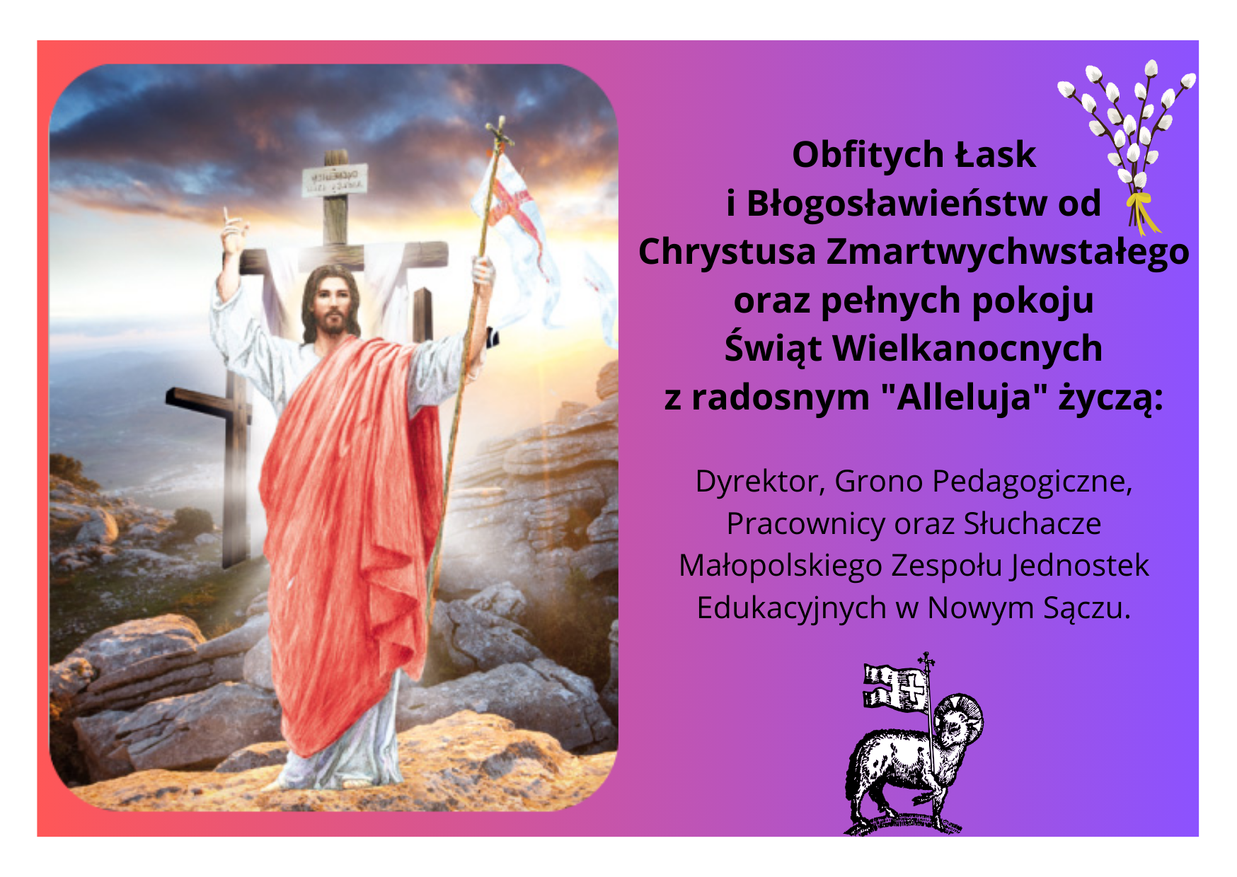 Fioletowa Ilustrowana Dzień Dziadka Kartka 1