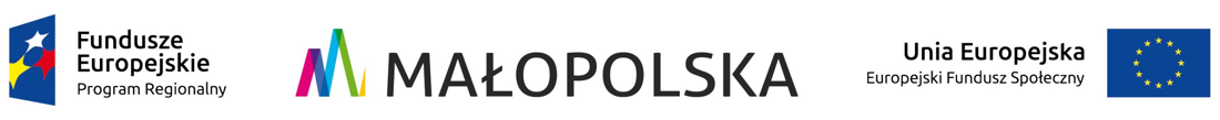 Baner Fundusze Europejskie / Małopolska / Unia Europejska